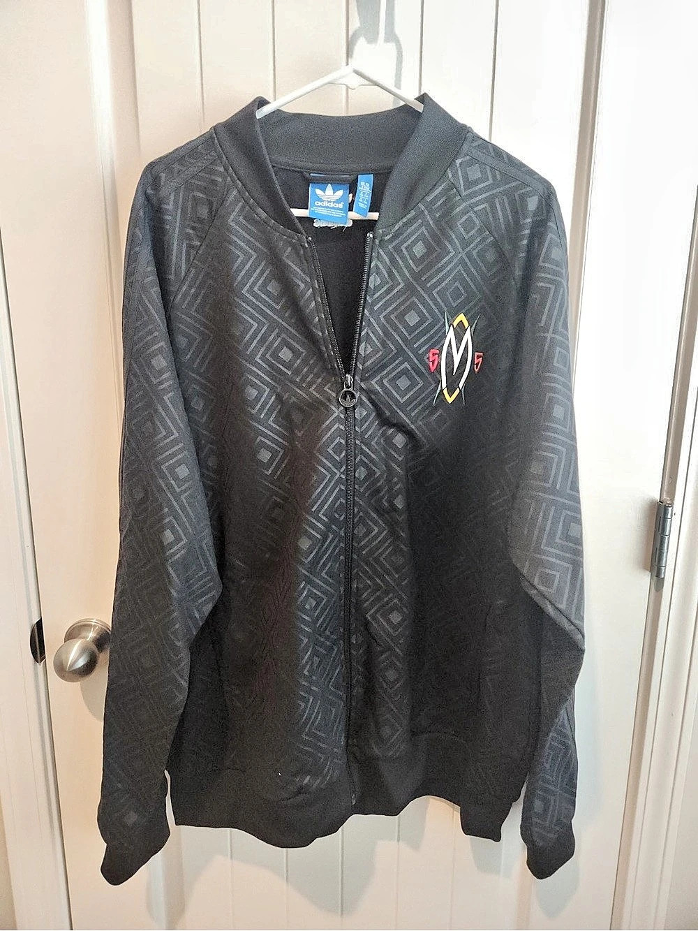 adidas Graphics Monogram Firebird Track Jacket Men's Geometric Track Jacket